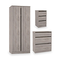 Langley 3 Piece Furniture Set Grey Oak from Roseland Furniture