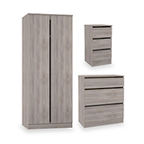 Langley 3 Piece Furniture Set Grey Oak from Roseland Furniture