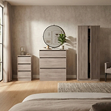 Langley 3 Piece Furniture Set Grey Oak from Roseland Furniture