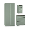 Langley 3 Piece Furniture Set Green from Roseland Furniture