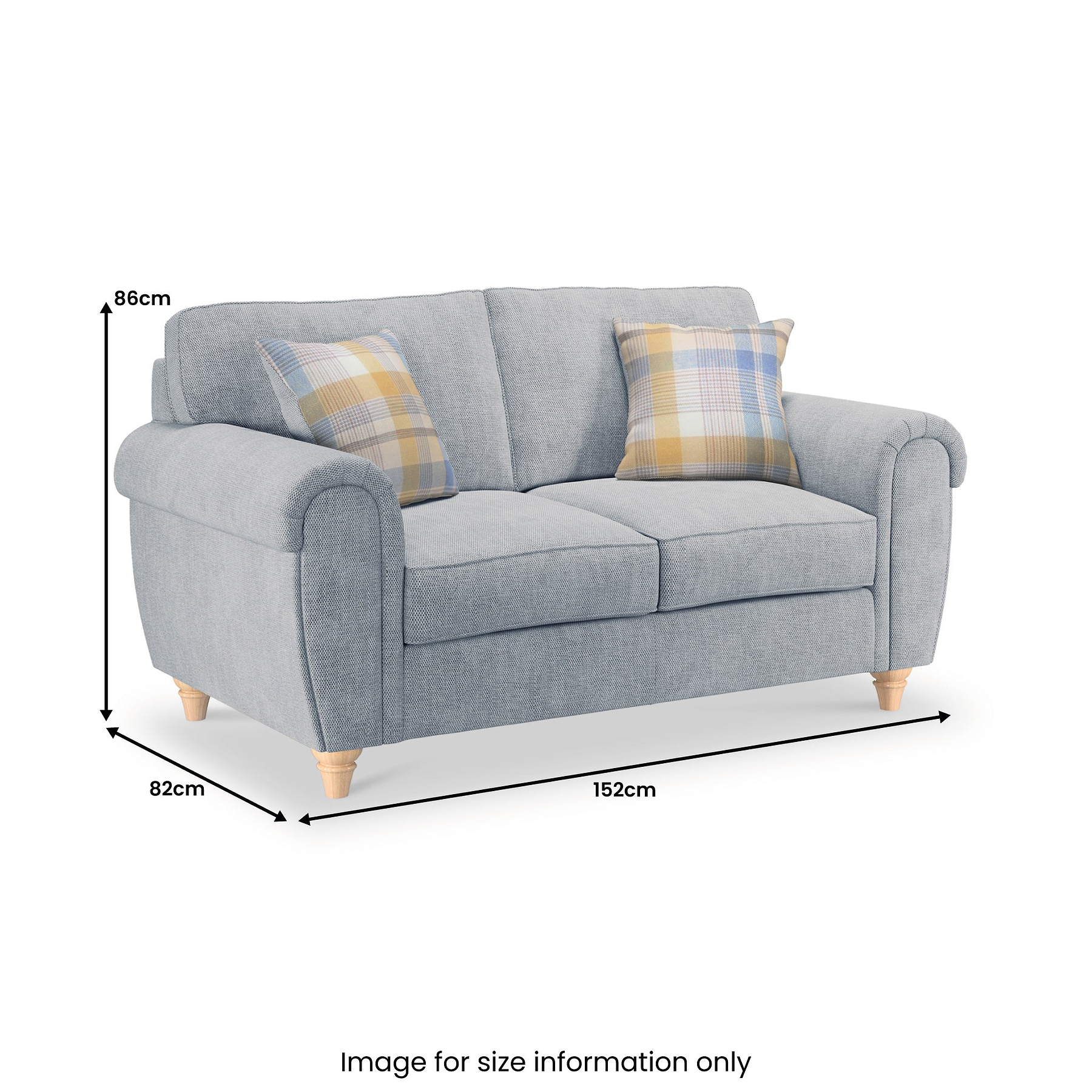 Rusford 2 Seater Sofa Ocean from Roseland Furniture