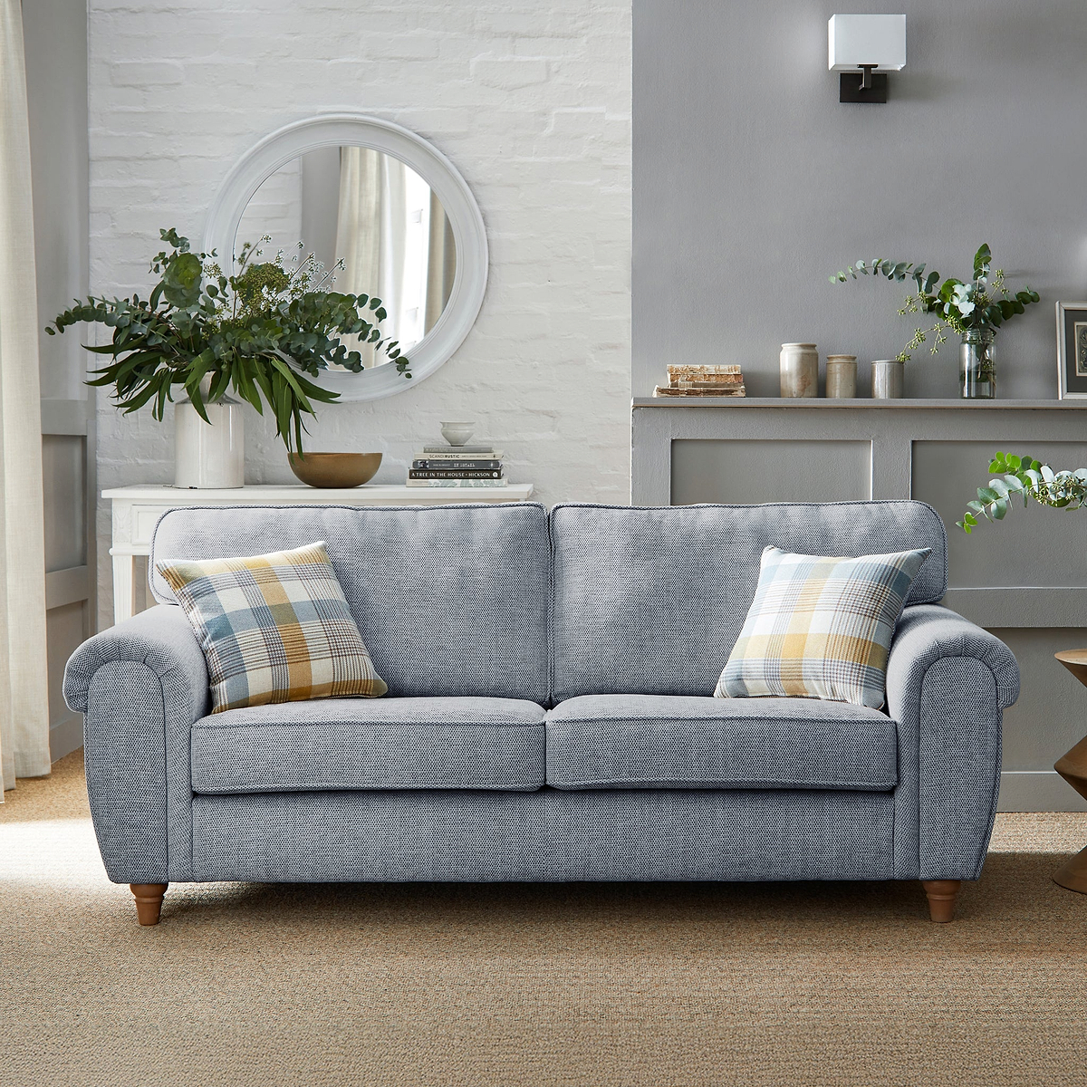 Rusford 3 Seater Sofa Ocean from Roseland Furniture
