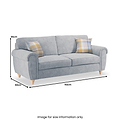 Rusford 3 Seater Sofa Ocean from Roseland Furniture