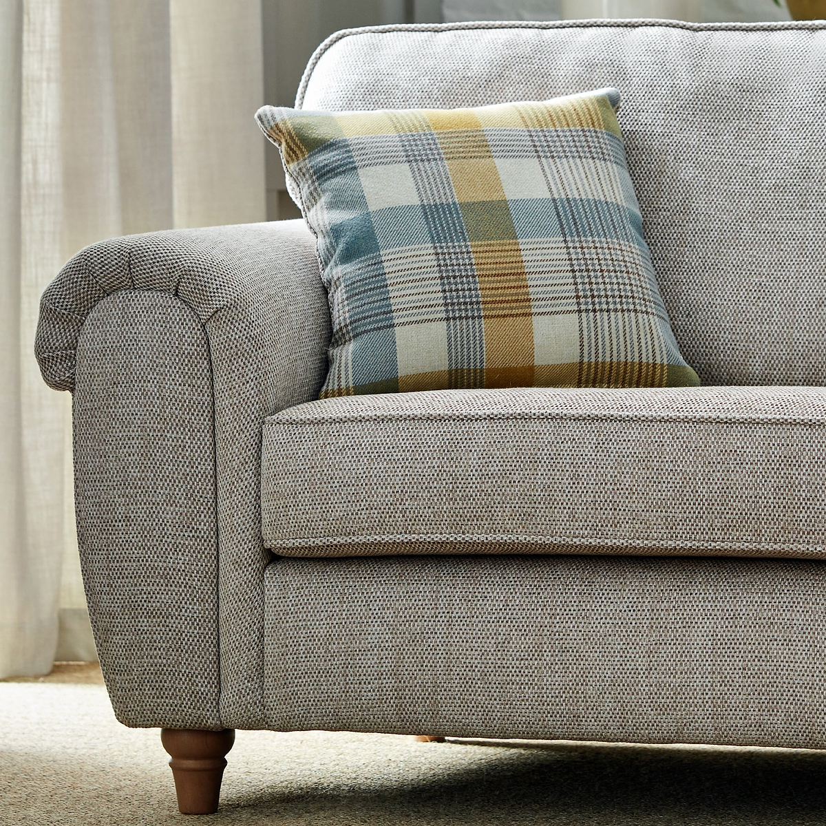Rusford 3 Seater Sofa Sand from Roseland Furniture