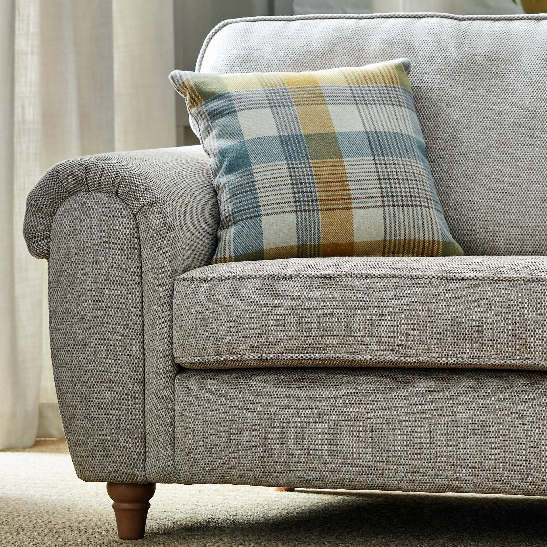 Rusford 3 Seater Sofa Sand from Roseland Furniture