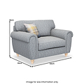 Rusford Snuggler Armchair Ocean from Roseland Furniture