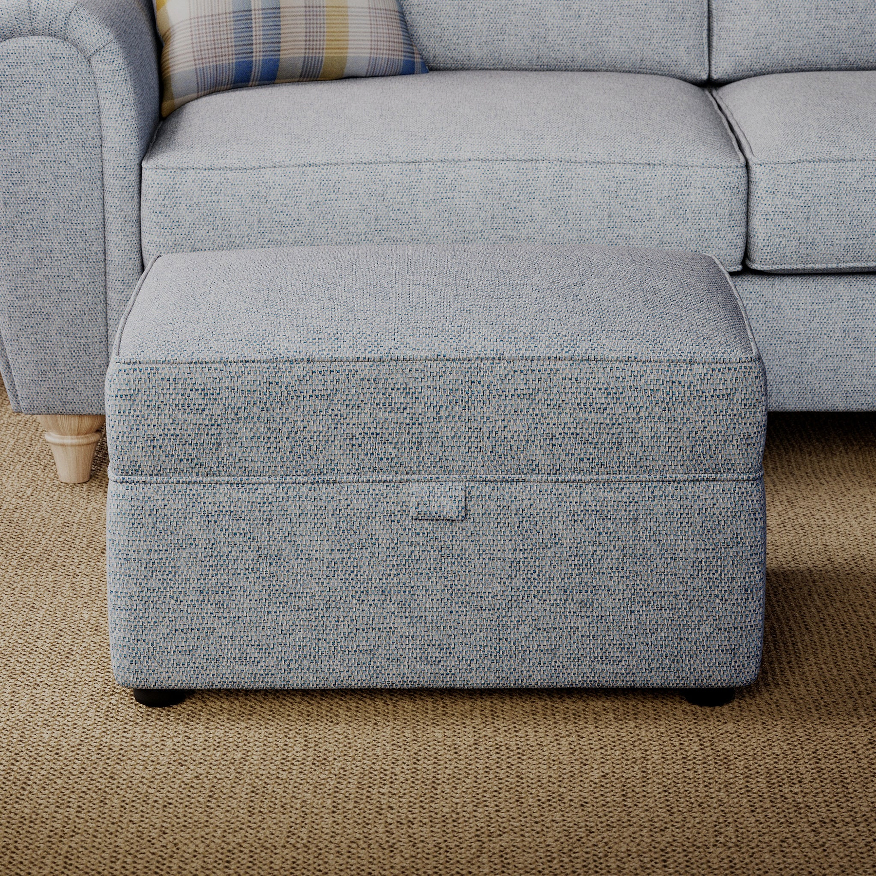 Rusford Storage Footstool Ocean from Roseland Furniture