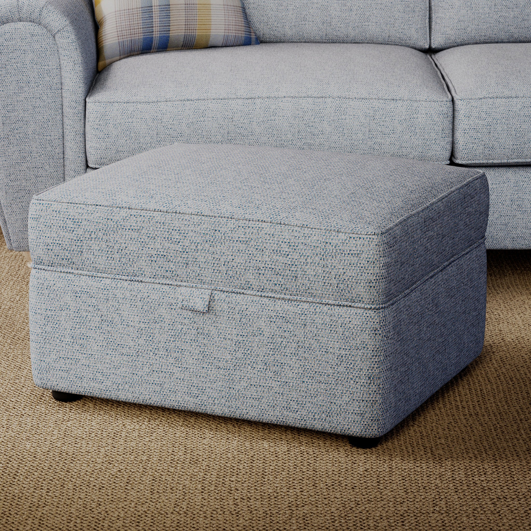 Rusford Storage Footstool Ocean from Roseland Furniture