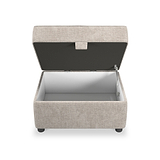 Rusford Storage Footstool Sand from Roseland Furniture