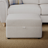 Rusford Storage Footstool Sand from Roseland Furniture