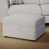 Rusford Storage Footstool Sand from Roseland Furniture