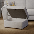 Rusford Storage Footstool Grey from Roseland Furniture