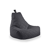 Quilted Mighty B Beanbag in Grey from Roseland Furniture