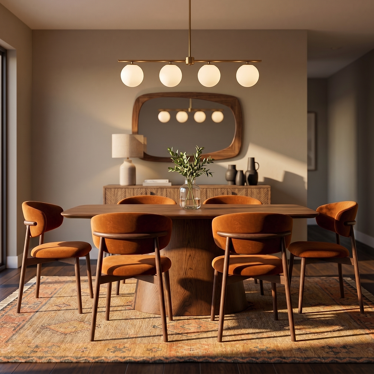 Ashcroft 180cm Cylindrical Base Dining Table Dims from Roseland Furniture