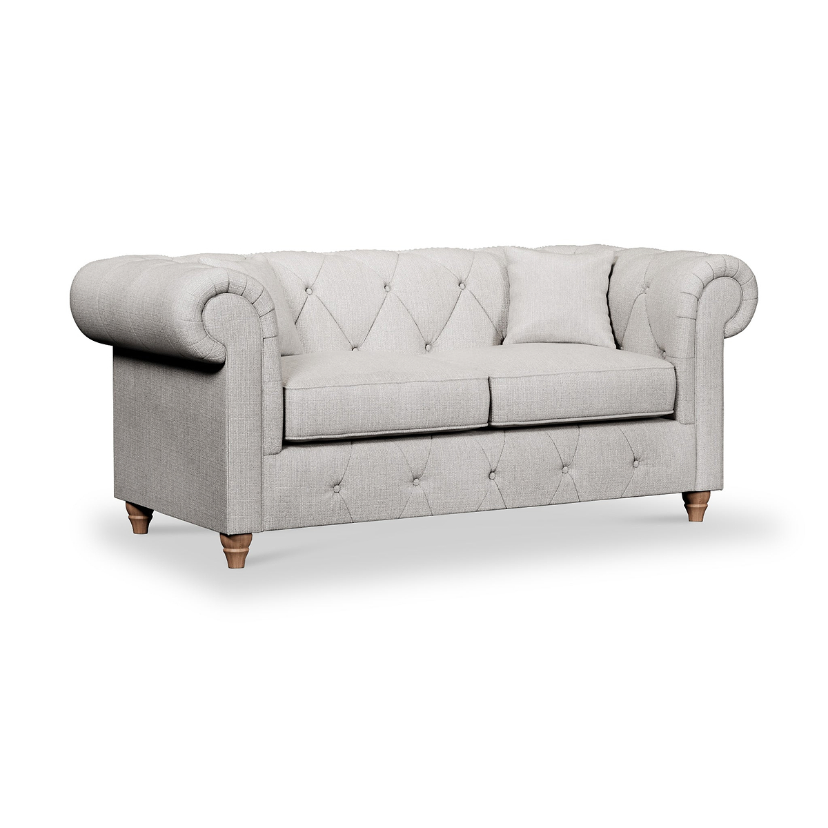 Everett 2 Seater Sofa Ash Walnut Feet from Roseland Furniture