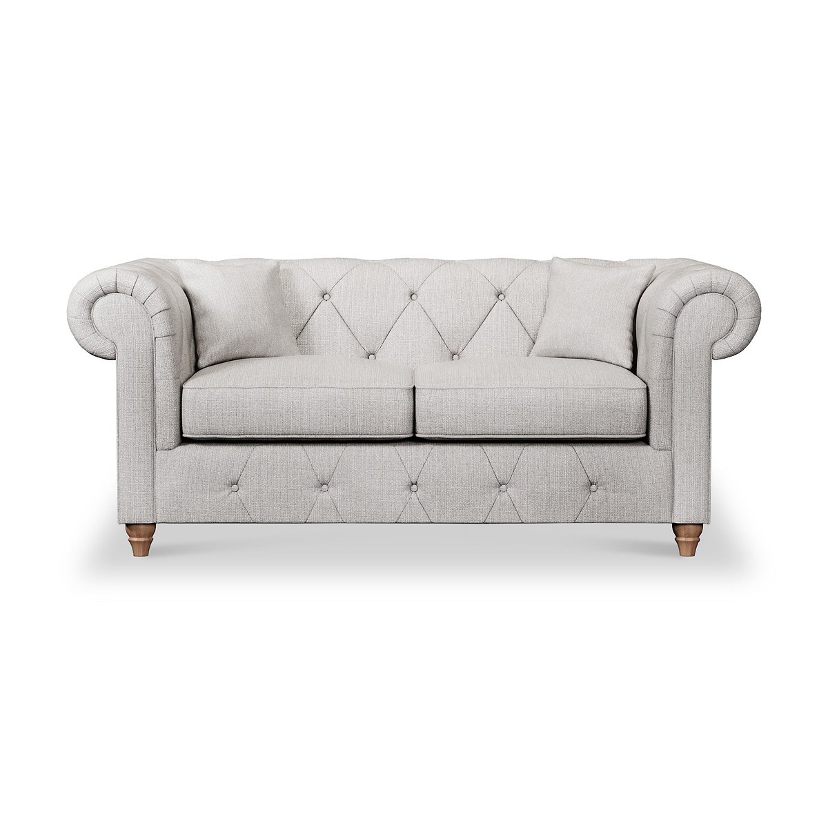 Everett 2 Seater Sofa Ash Walnut Feet from Roseland Furniture