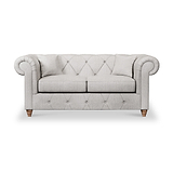 Everett 2 Seater Sofa Ash Walnut Feet from Roseland Furniture