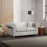 Everett 2 Seater Sofa Ash Walnut Feet from Roseland Furniture