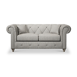 Everett 2 Seater Sofa Graphite Washed Oak Feet from Roseland Furniture