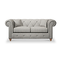 Everett 2 Seater Sofa Graphite Walnut Feet from Roseland Furniture