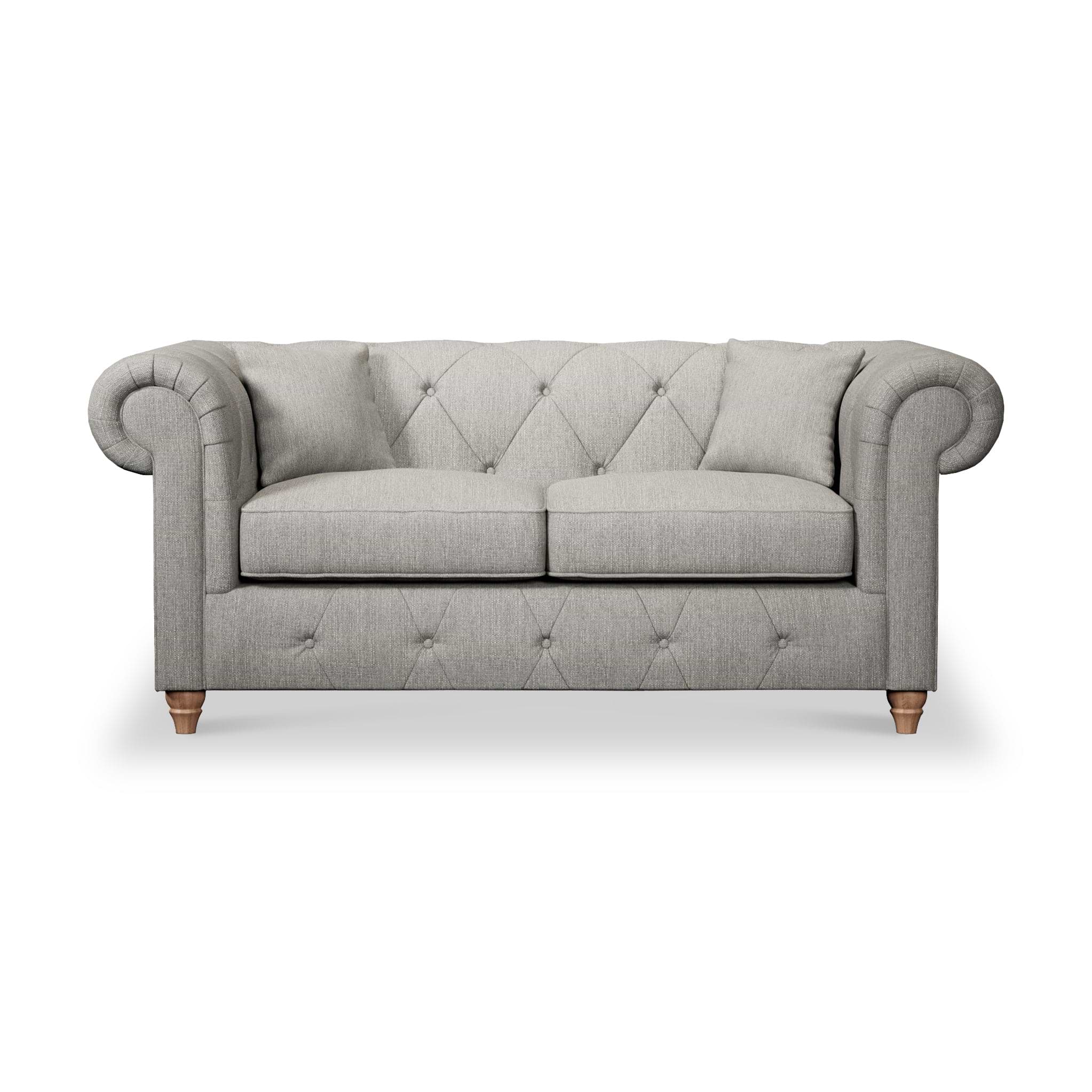 Everett 2 Seater Sofa Graphite Walnut Feet from Roseland Furniture