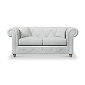 Everett 2 Seater Sofa Light Blue Washed Oak Feet from Roseland Furniture