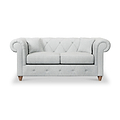 Everett 2 Seater Sofa Light Blue Walnut Feet from Roseland Furniture
