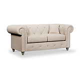 Everett 2 Seater Sofa Oyster Washed Oak Feet from Roseland Furniture