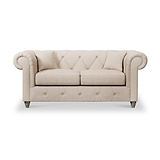 Everett 2 Seater Sofa Oyster Washed Oak Feet from Roseland Furniture
