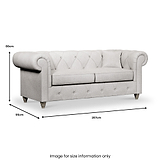 Everett 3 Seater Sofa Ash Washed Oak Feet from Roseland Furniture