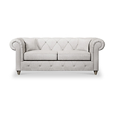 Everett 3 Seater Sofa Ash Washed Oak Feet from Roseland Furniture