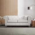 Everett 3 Seater Sofa Ash Washed Oak Feet from Roseland Furniture