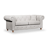 Everett 3 Seater Sofa Ash Walnut Feet from Roseland Furniture