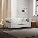 Everett 3 Seater Sofa Ash Walnut Feet from Roseland Furniture