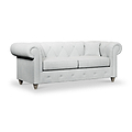 Everett 3 Seater Sofa Light Blue Washed Oak Feet from Roseland Furniture