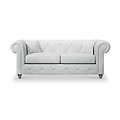 Everett 3 Seater Sofa Light Blue Washed Oak Feet from Roseland Furniture