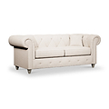 Everett 3 Seater Sofa Oyster Washed Oak Feet from Roseland Furniture
