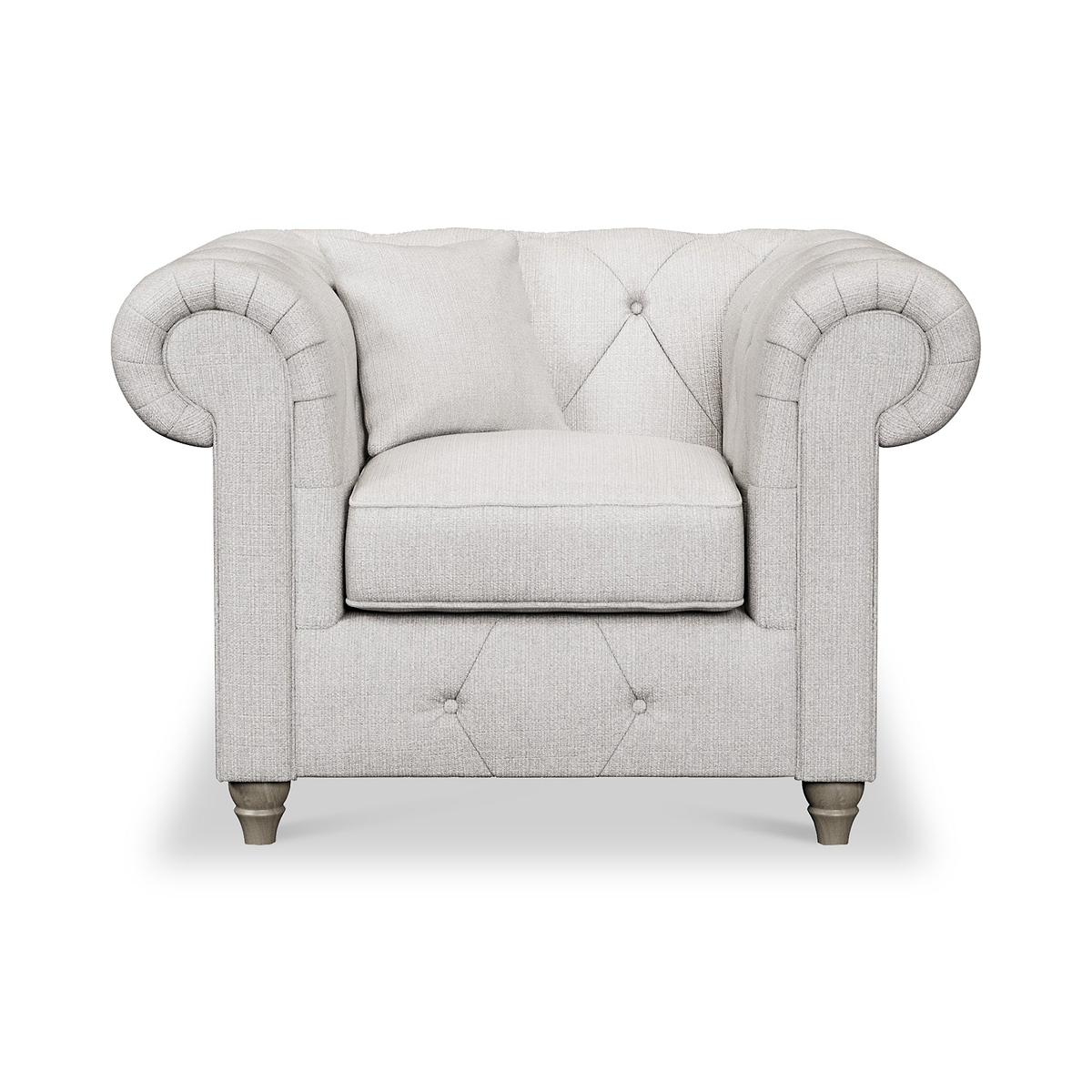 Everett Armchair Ash Washed Oak Feet from Roseland Furniture