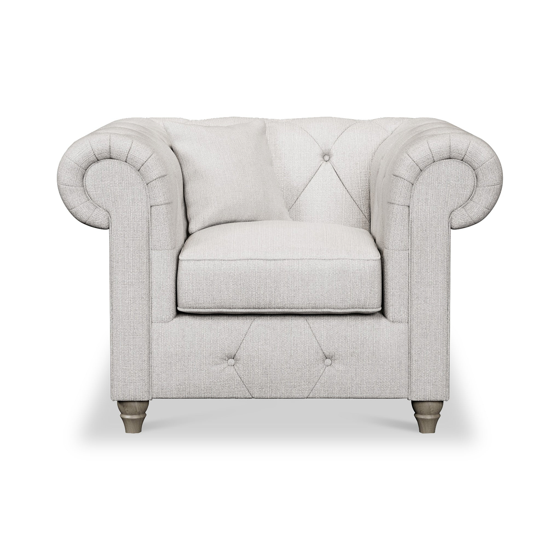 Everett Armchair Ash Washed Oak Feet from Roseland Furniture