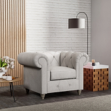 Everett Armchair Ash Washed Oak Feet from Roseland Furniture