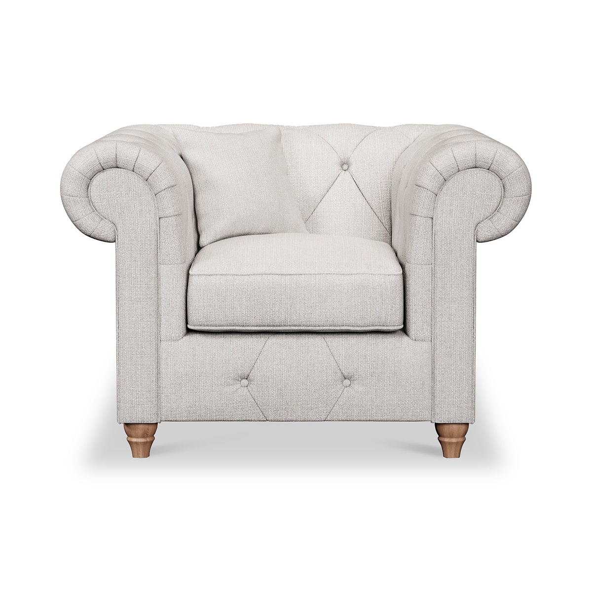 Everett Armchair Ash Walnut Feet from Roseland Furniture