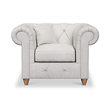 Everett Armchair Ash Walnut Feet from Roseland Furniture
