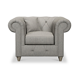 Everett Armchair Graphite Washed Oak Feet from Roseland Furniture
