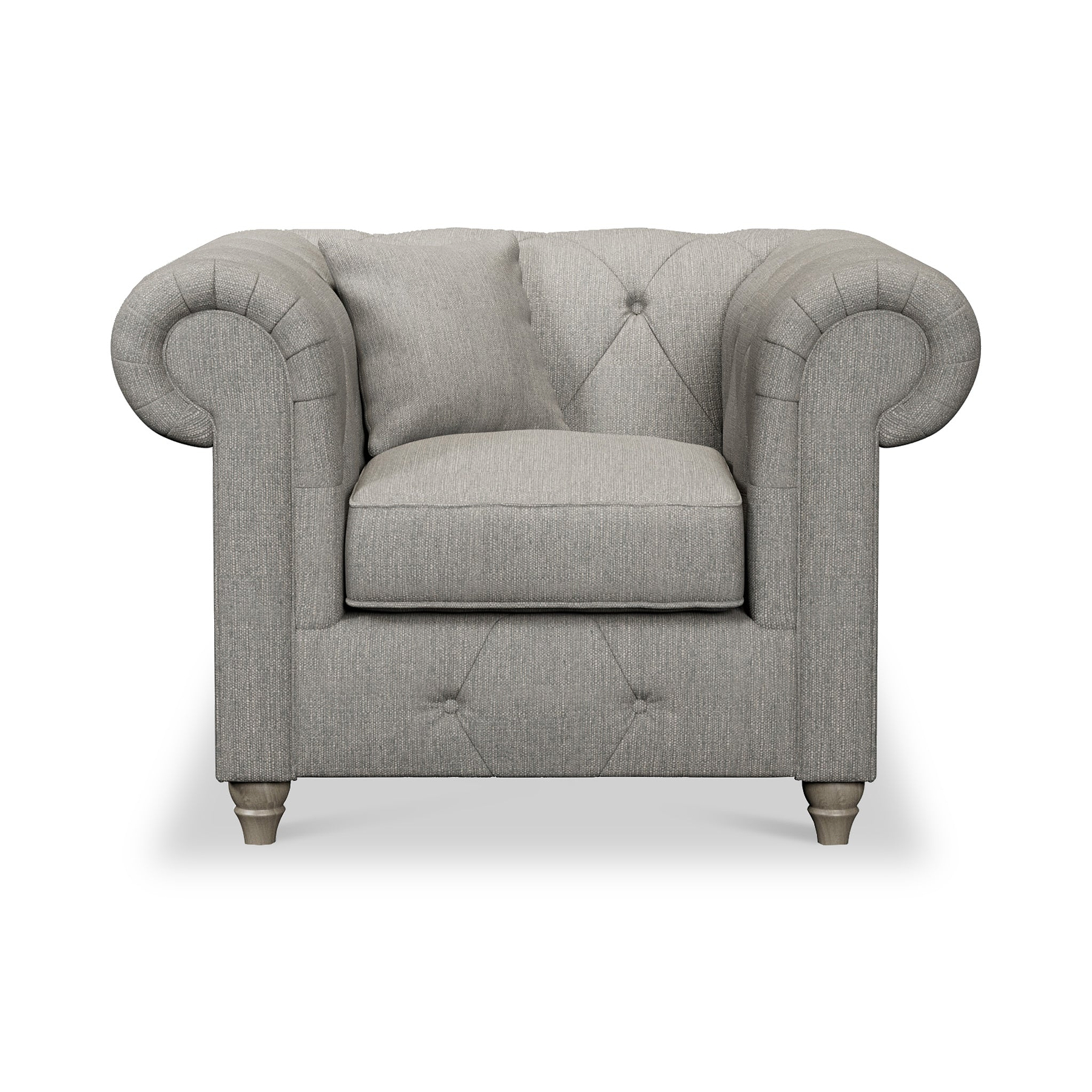 Everett Armchair Graphite Washed Oak Feet from Roseland Furniture