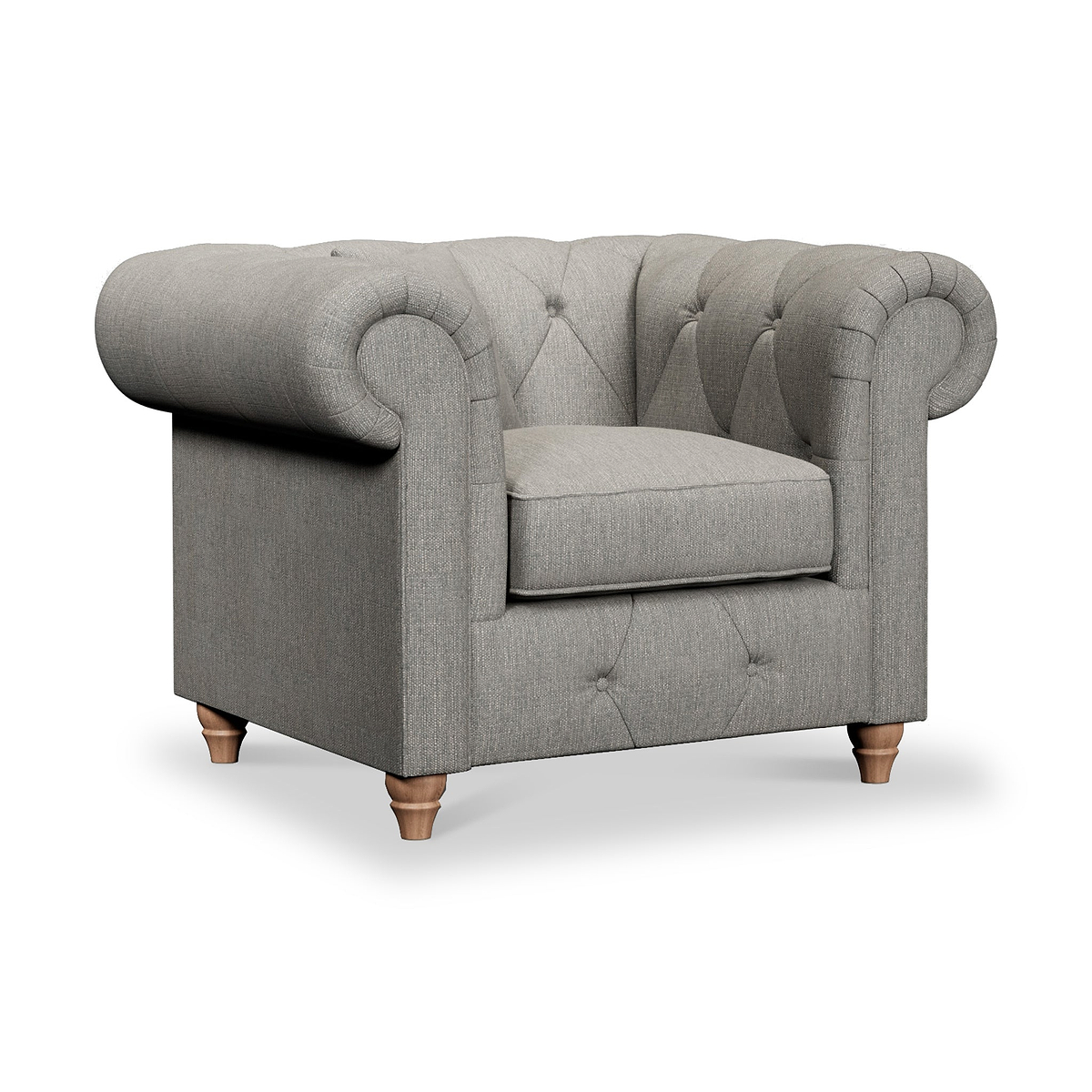 Everett Armchair Graphite Walnut Feet from Roseland Furniture