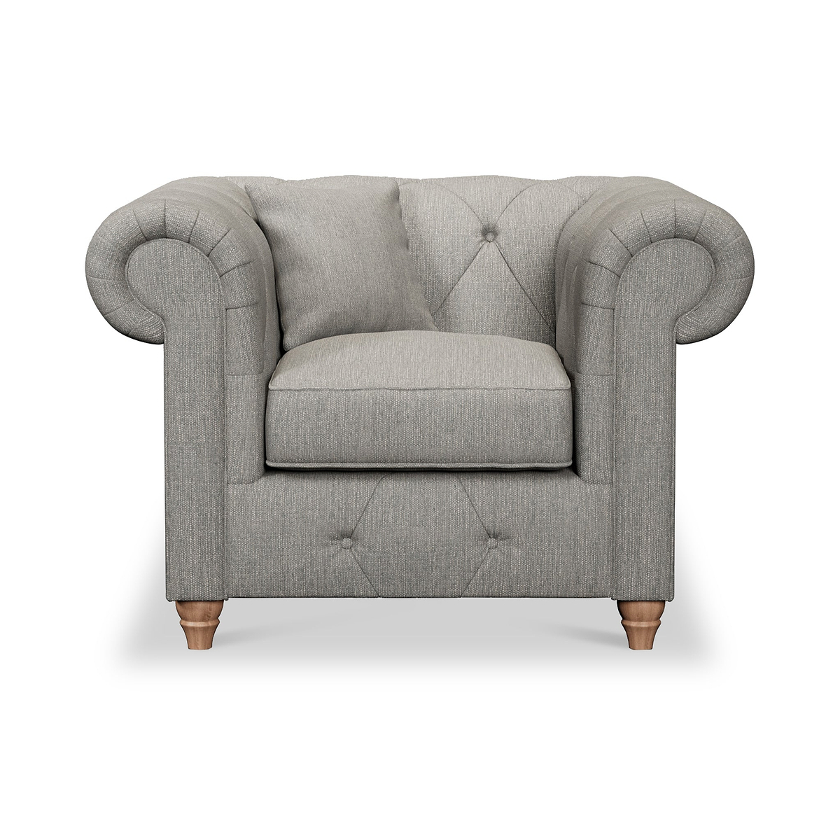 Everett Armchair Graphite Walnut Feet from Roseland Furniture