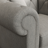 Everett Armchair Graphite Walnut Feet from Roseland Furniture