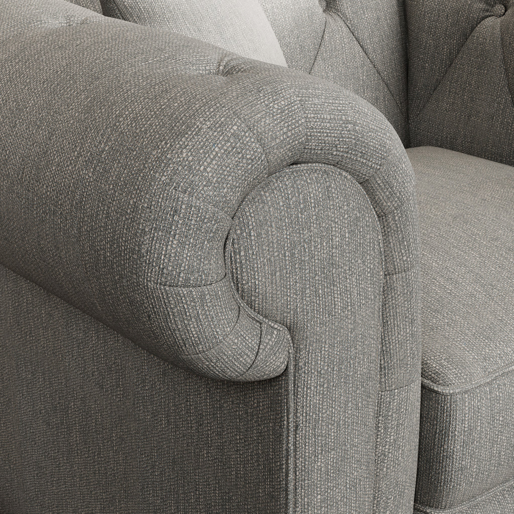 Everett Armchair Graphite Walnut Feet from Roseland Furniture