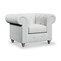 Everett Armchair Light Blue Washed Oak Feet from Roseland Furniture
