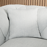 Everett Armchair Light Blue Washed Oak Feet from Roseland Furniture